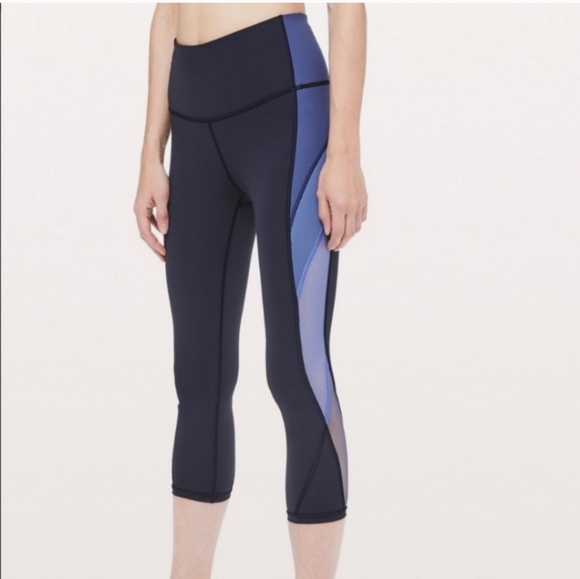 🔥🔥LULULEMON Color me Ombre Crop 21" 6 Blue - Picture 12 of 12